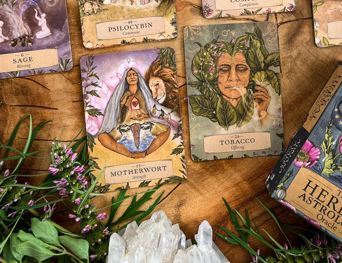 HERBAL ASTROLOGY Oracle - A 55 Card Deck and Guidebook