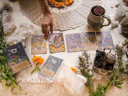 HERBAL ASTROLOGY Oracle - A 55 Card Deck and Guidebook